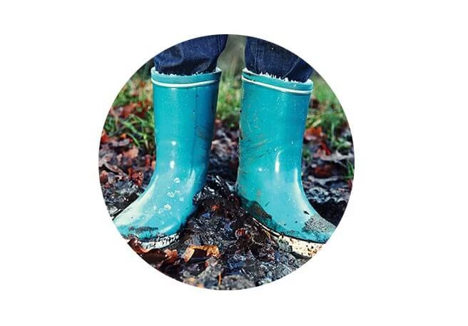 Gummistiefel Feuchtigkeit bei Dermatitis